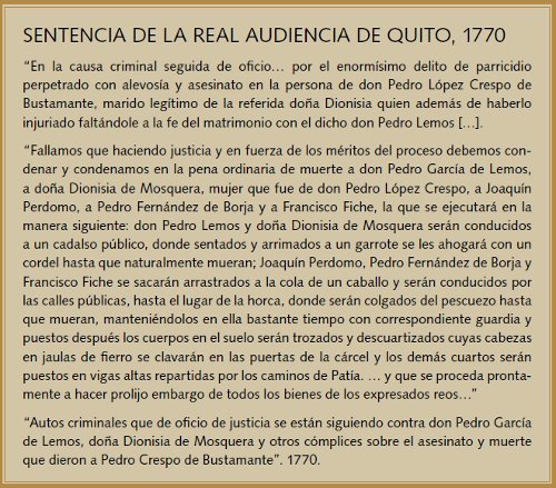 Sentencia de la real audiencia de Quito, 1770