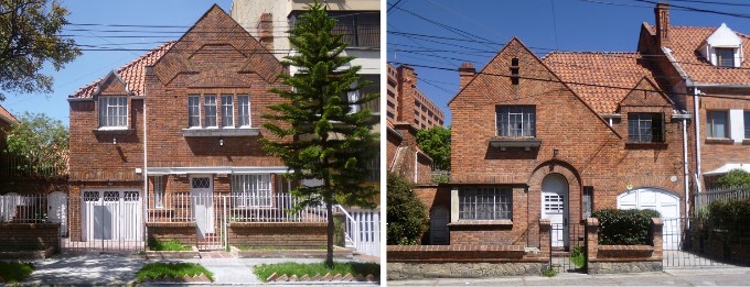 Casas en los barrios Teusaquillo y Quinta Camacho. Fotos Alberto Saldarriaga.
