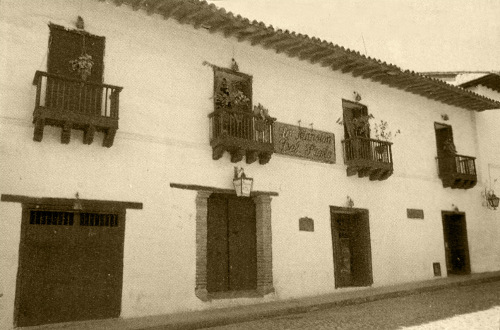 Casa de la familia Valenzuela en Girón, Santander. Fotografía de Saúl Meza Arenas.