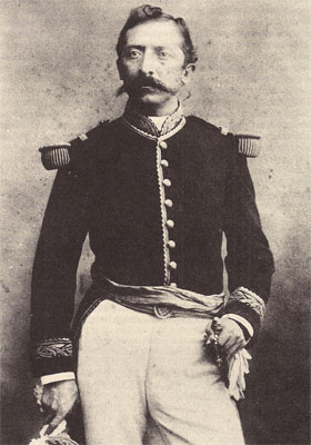 Rafael Reyes, ca. 1885. Fotografía de Racines y Cía, Bogotá.