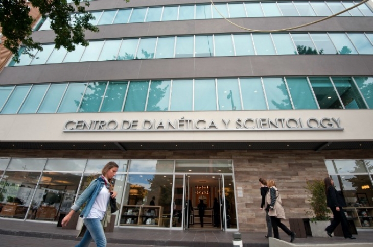 Esta es la sede de Cienciología en Bogotá. Foto AFP