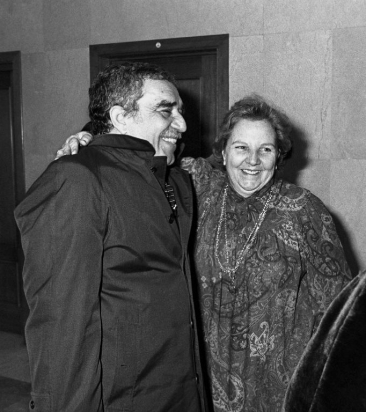 García Márquez y Balcells en Madrid. Foto EFE. 