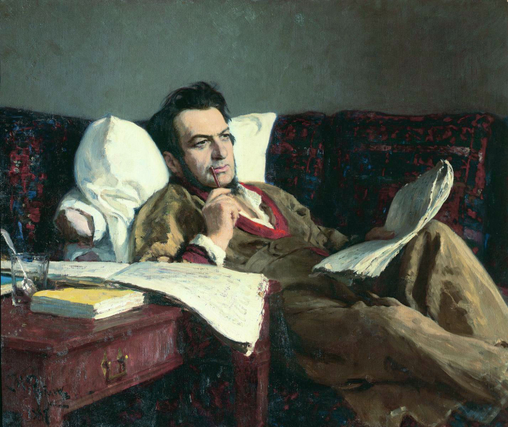 Mikhail Glinka retratado por Ilya Repin en 1887. Foto: Creative Commons 
